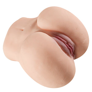 4D Realistic Big Ass Anal Sex Dolls Vagina Pussy Male Masturbator Toy-2 Channels