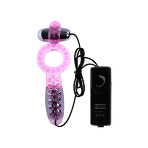 Stretchy Ring With Doulbe Vibrators Multi-speed