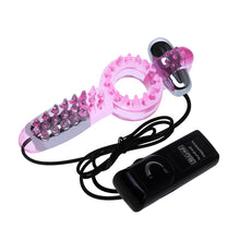 Load image into Gallery viewer, Stretchy Ring With Doulbe Vibrators Multi-speed