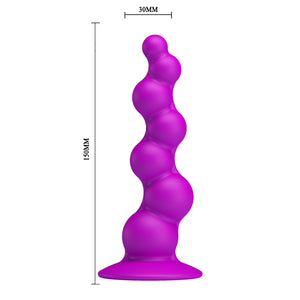 PRETTY LOVE Anal Plug 100% Silicone Super Suction
