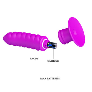 PRETTY LOVE 10 speed Vibrator Anal plug 100% Silicone - Twist