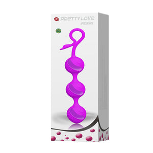 PRETTY LOVE Orgasm balls 100% Silicone - PEARL