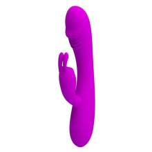 Load image into Gallery viewer, Rabbit Dildo Sex Toy Vibrator with Clit Stimulator