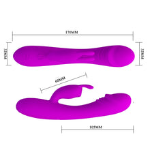 Load image into Gallery viewer, Rabbit Dildo Sex Toy Vibrator with Clit Stimulator
