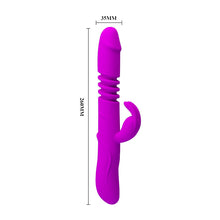 Load image into Gallery viewer, PRETTY LOVE Large Range UP&amp;DOWN 4-Rotation 12-Function Rabbit Vibrator