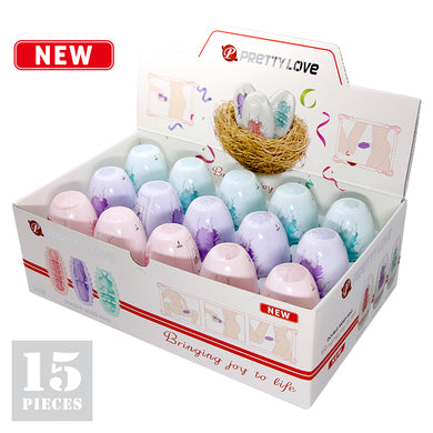 Men's Masturbator Toys 15 Pieces Included - Passionate Double-Sided Eggs