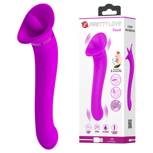 PRETTY LOVE Tremendous Licking and Vibration 12 Modes Vibrator