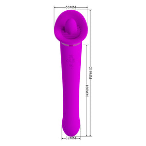 PRETTY LOVE Tremendous Licking and Vibration 12 Modes Vibrator