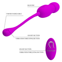 Load image into Gallery viewer, Rechargeable Thrusting Bullet 12 Functions of Vibrator Wireless Remote Control