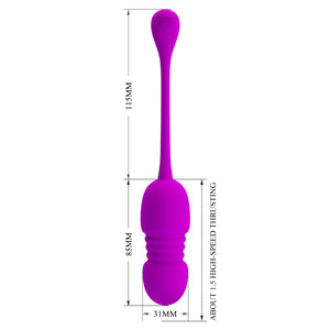 Rechargeable Thrusting Bullet 12 Functions of Vibrator Wireless Remote Control