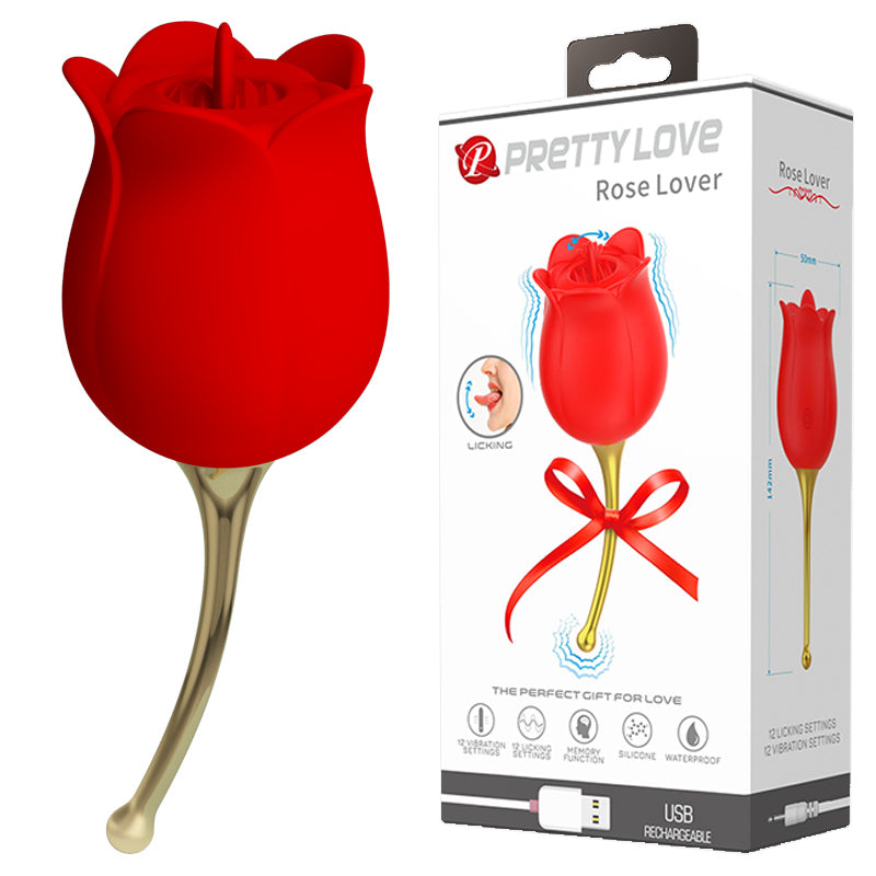 Rose Toy 12 Functions & High-Speed Clitrol Stimulator on End of Stem Playgirl@NZ Rose Toy 12 Functions & High-Speed Clitrol Stimulator on End of Stem Playgirl@NZ