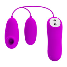 Load image into Gallery viewer, One with Two Stimulators - One Bullet&amp;One Sucker, 12 Functions