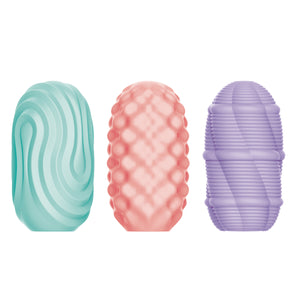 3 Styles of Egg Masturbator Set - 18 PCS In 1 Box