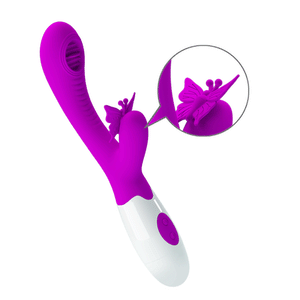 Flickering Butterfly 3 Speed of Tickling 12 Functions Vibrator