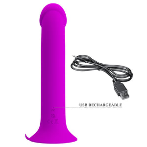 New suction cup base, 12 functions of vibration & side pulsation