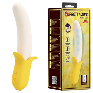 Banana Geek Silicone 7 Functions Vibrator 4 Functions of Thrusting