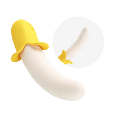 Load image into Gallery viewer, Banana Geek Silicone 7 Functions Vibrator 4 Functions of Thrusting