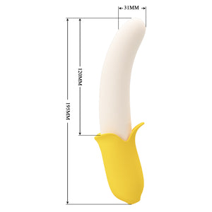 Banana Geek Silicone 7 Functions Vibrator 4 Functions of Thrusting