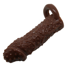 Load image into Gallery viewer, Flexible extend penis sleeve with extra ring to hold the ball