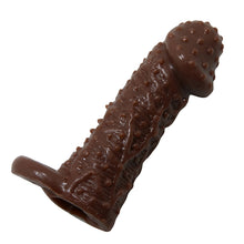 Load image into Gallery viewer, Flexible extend penis sleeve with extra ring to hold the ball