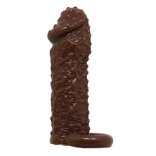 Load image into Gallery viewer, Flexible extend penis sleeve with extra ring to hold the ball