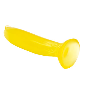 A Banana Shaped Anal Plug Stimulate Suck PVC Material