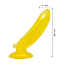 Load image into Gallery viewer, A Banana Shaped Anal Plug Stimulate Suck PVC Material