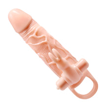 Load image into Gallery viewer, Penis Extended Sleeve Elastic 10 Functions Vibrator