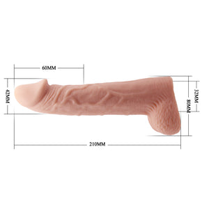 High Stretchy Penis Extended Sleeve Elastic TPR material