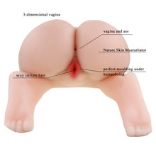 Load image into Gallery viewer, Passion lady Nature skin masturbator Double vibrating egg Voice speaker