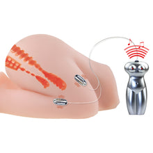 Load image into Gallery viewer, Passion lady Nature skin masturbator Double vibrating egg Voice speaker
