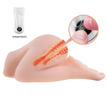 Load image into Gallery viewer, Passion lady Nature skin masturbator Double vibrating egg Voice speaker