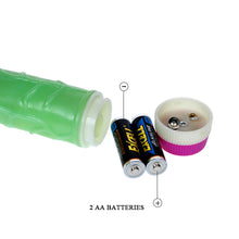 Load image into Gallery viewer, Fluoresce Green Sparkle Dildo Vibrator
