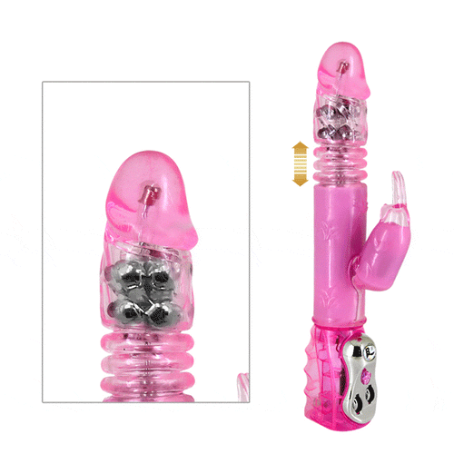 Verve Rabbit - Rotating Up&Down Metal Beads Vibrator