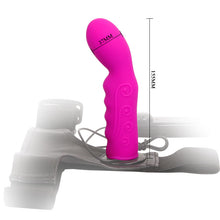 Load image into Gallery viewer, Strap-on with Multi Speed Luxuriously Soft Silicone Dildo