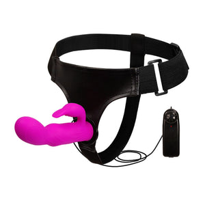 Strap On with Multi Speed Vibrator & Super Bunny