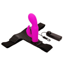 Load image into Gallery viewer, Strap On with Multi Speed Vibrator &amp; Super Bunny