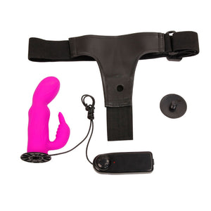 Strap On with Multi Speed Vibrator & Super Bunny