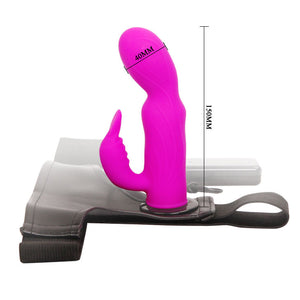 Strap On with Multi Speed Vibrator & Super Bunny