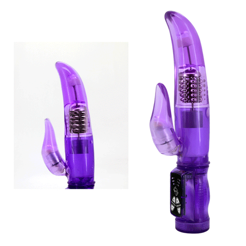 Vibrating Wand Rotating G-spot Dildo With Beads