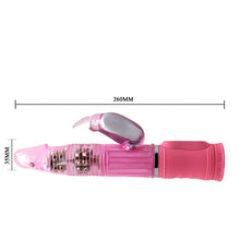 Load image into Gallery viewer, Rack Bunny Vibrator Dual-actions Metal Beads
