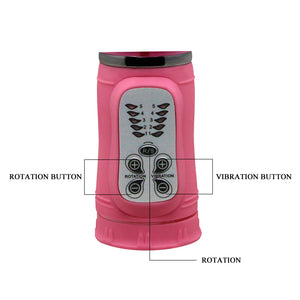 Exotics Vibrator Rabbit Rotation with Metal Beads