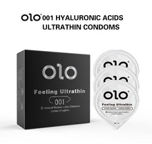 Load image into Gallery viewer, OLO Lubricated Condoms Hyaluronic Acid Super Toughness Ultra Thin Natural Latex