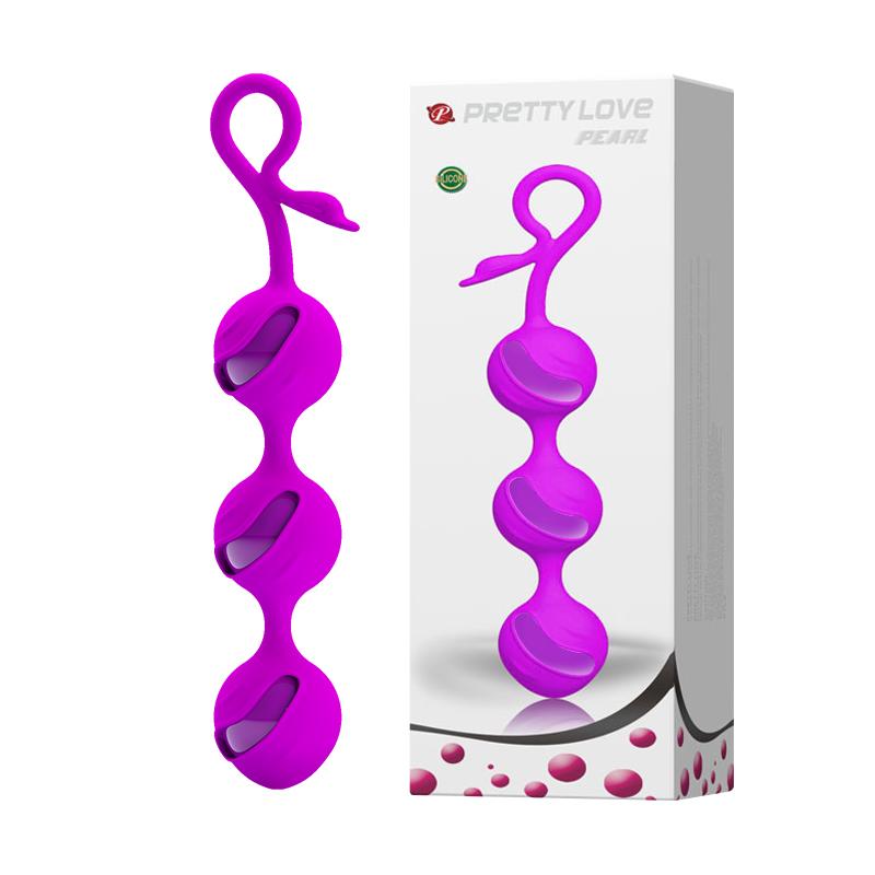 PRETTY LOVE Orgasm balls 100% Silicone - PEARL