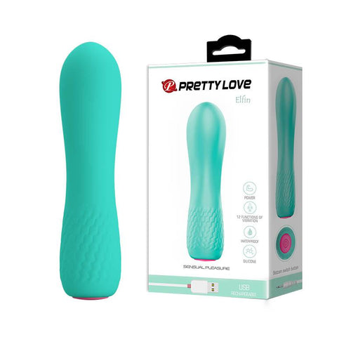 Mini Silicone Vibrator 12 Functions of Vibration Rechargeable