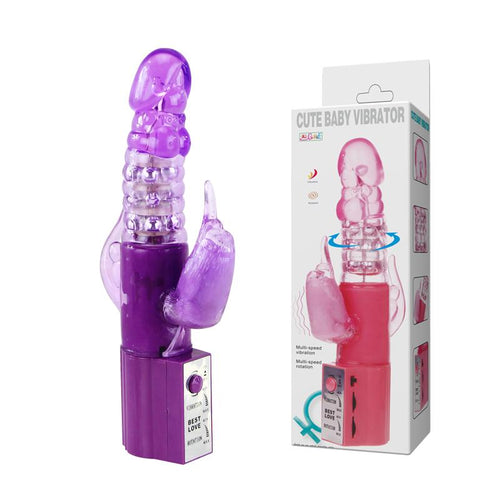 Triple Pleasure Vibrator Metal Beads Inside