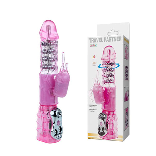Vibrating Massage Rotation Wand Beads Inside