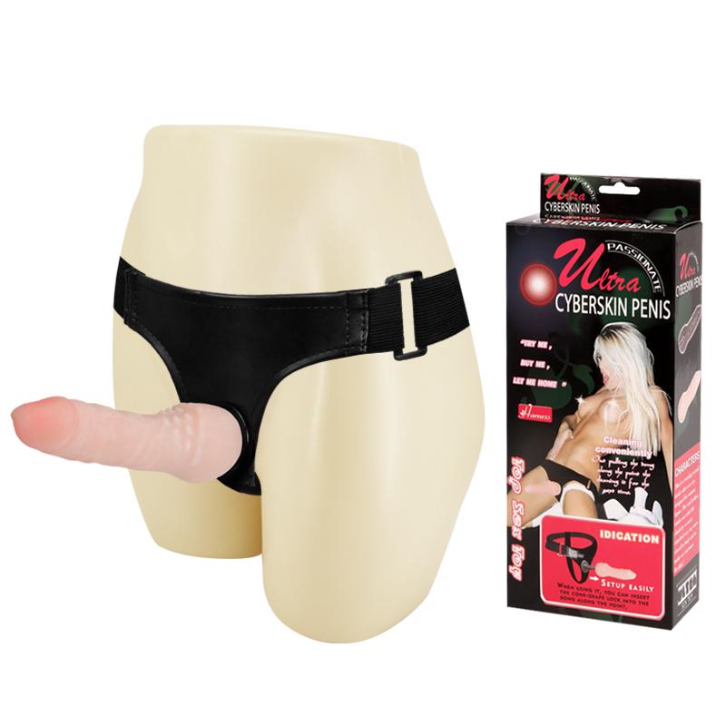 Wearable Cyberskin Dildo Realistic Strap-on Penis