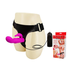 Load image into Gallery viewer, Strap On with Multi Speed Vibrator &amp; Super Bunny