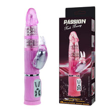 Load image into Gallery viewer, Rack Bunny Vibrator Dual-actions Metal Beads